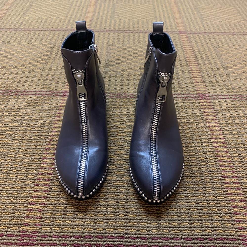 Ninety Union - Grey Bootie With Studs And Zipper - Brand New